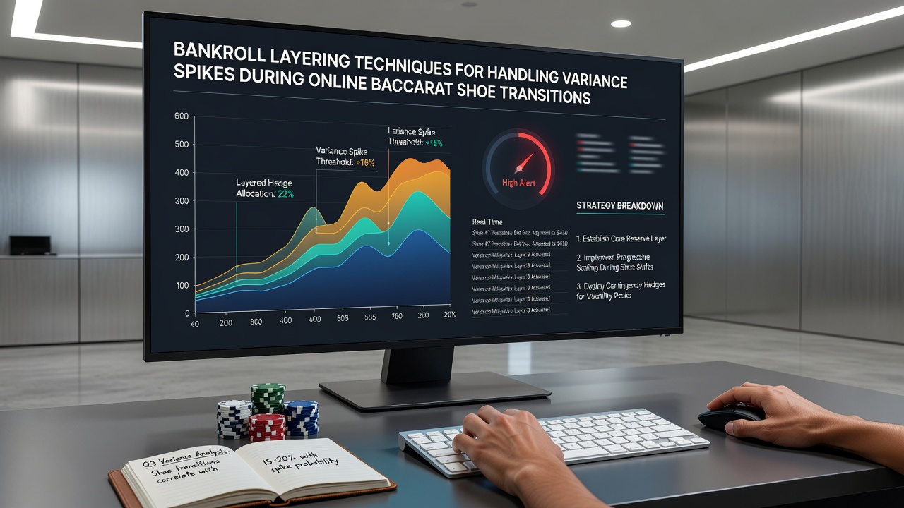 Visualisierung von Schuhübergängen und gestuften Bankroll-Ebenen im Online-Baccarat