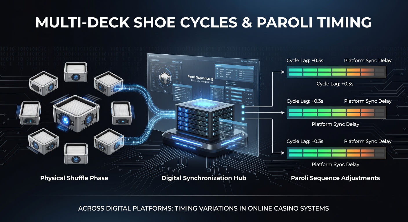 Darstellung eines Multi-Deck-Schuhs mit Kartenverlauf in digitalen Baccarat-Plattformen