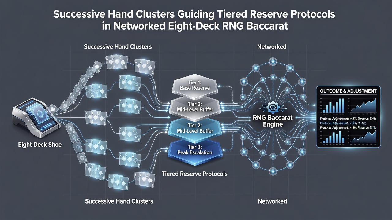 Visualisierung gestufter Reserven und Cluster-Einfluss in Multiplayer-RNG-Baccarat
