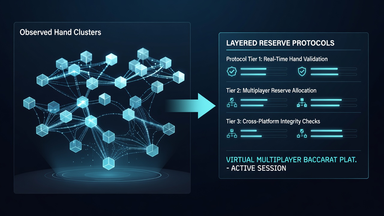 Visualisierung der Verknüpfung von Clustern mit Reserve-Schichten in Baccarat-Plattformen